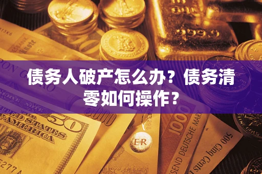 北京债务人破产怎么办？债务清零如何操作？