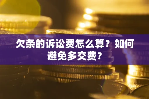 北京欠条的诉讼费怎么算？如何避免多交费？