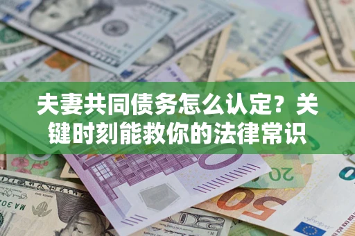 北京夫妻共同债务怎么认定？关键时刻能救你的法律常识
