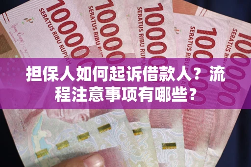 北京担保人如何起诉借款人？流程注意事项有哪些？